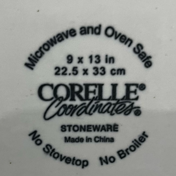 Rare Corelle Coordinates Chutney Fruit 9 X 13 Cake Pan - Picture 3 of 4